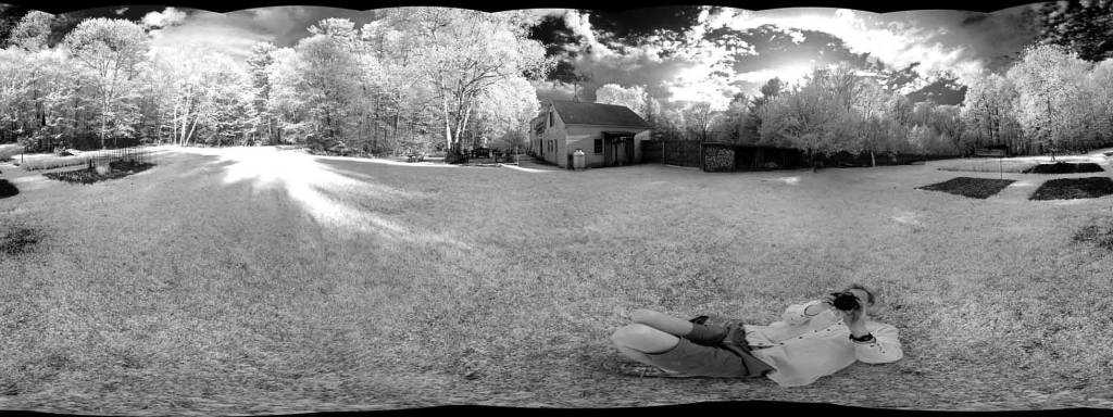 The first 360° panorama taken by the Saturn V Rig with SkyShield. I happened to grab an infrared camera to put on the rig. The mode was eight pan and four tilt positions, and this includes three of the four rows. The first 360° panorama taken by the Saturn V Rig with SkyShield. I happened to grab an infrared camera to put on the rig. The mode was eight pan and four tilt positions, and this includes three of the four rows.